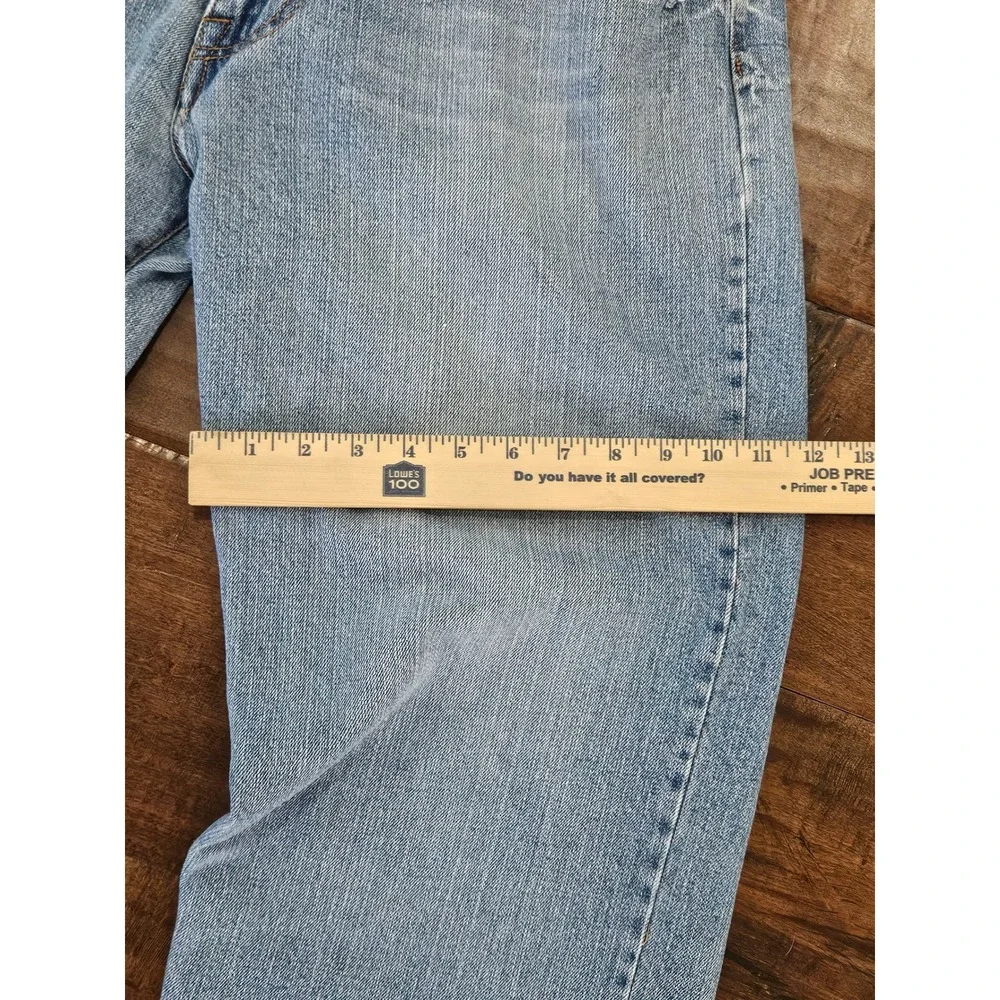 Y2K Distressed Skater 90s Relaxed Classic Jeans Light Wash Denim 34R